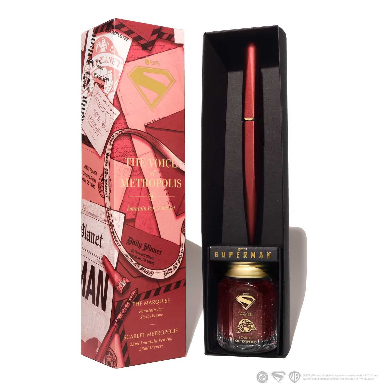 Ferris Wheel Press Superman Pen & Ink Set 28ml - Voice of Metropolis